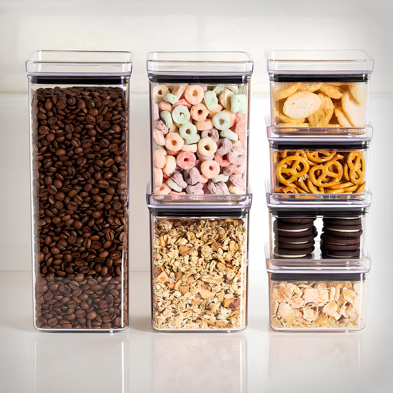 [Pague 5 Leve 10] Kit Potes Herméticos Sealbox© - Organização e praticidade
