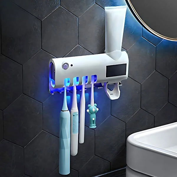 Suporte com Esterilizador UV – Higiene e segura em cada escovação
