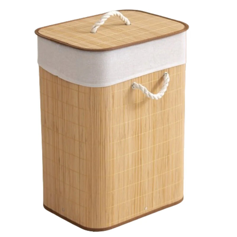 Cesta Retangular de Bambu – Organize com estilo e consciência